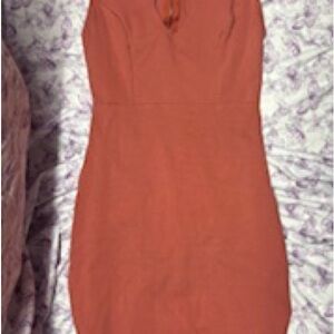 Windsor coral Sheath midi dress